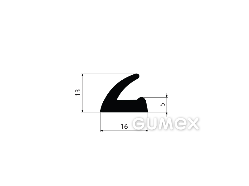 GUMMIPROFILE L-FORM - EPDM